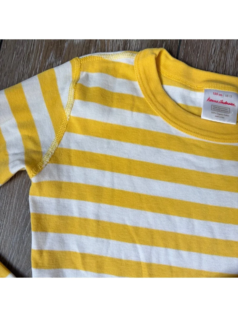 Hanna Andersson Yellow and white Pajamas